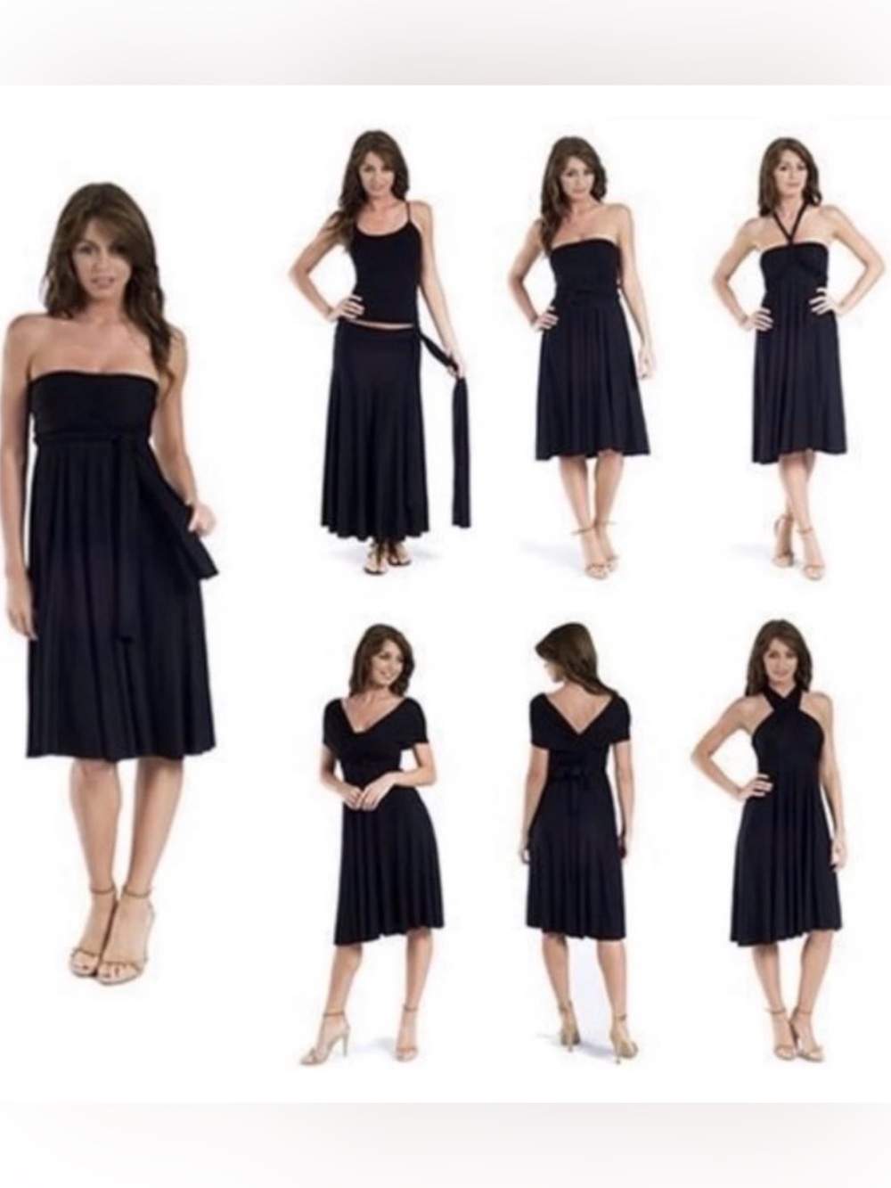 ELAN 8-WAY CONVERTIBLE SKIRT/DRESS 8 DIFFERENT WAYS TO WEAR Travel Vacation